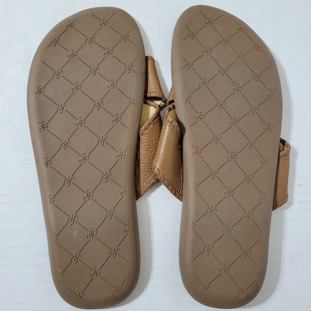 Jack Rogers Mens Sandals Slides 11 Kane Brown Leather Resort Beach Cruise
